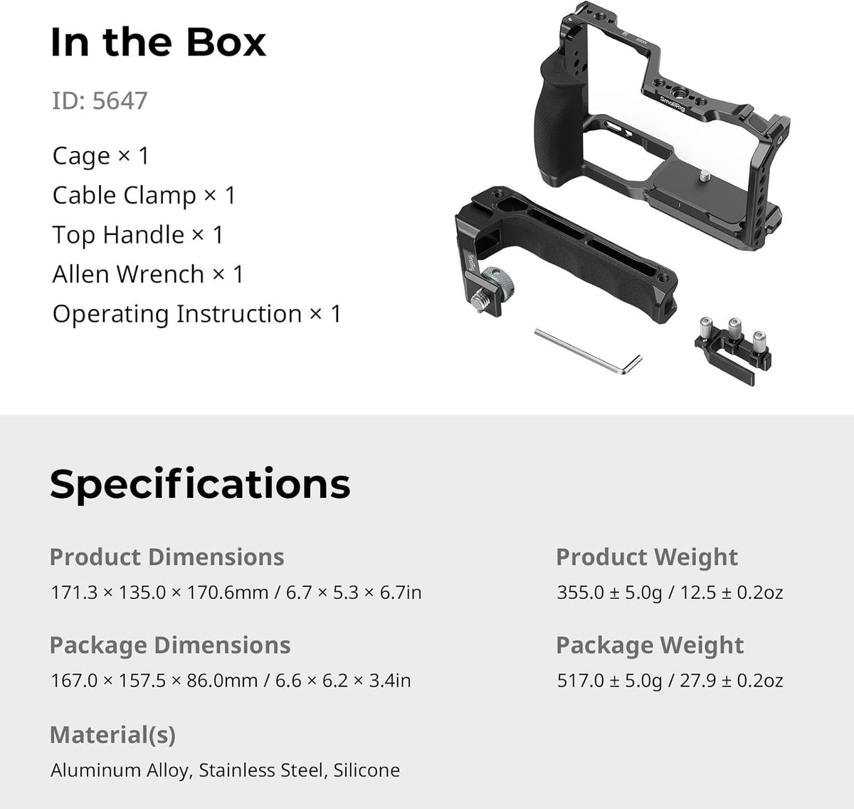 Cage Kit SmallRig 5647 | Nikon ZR | NOVA