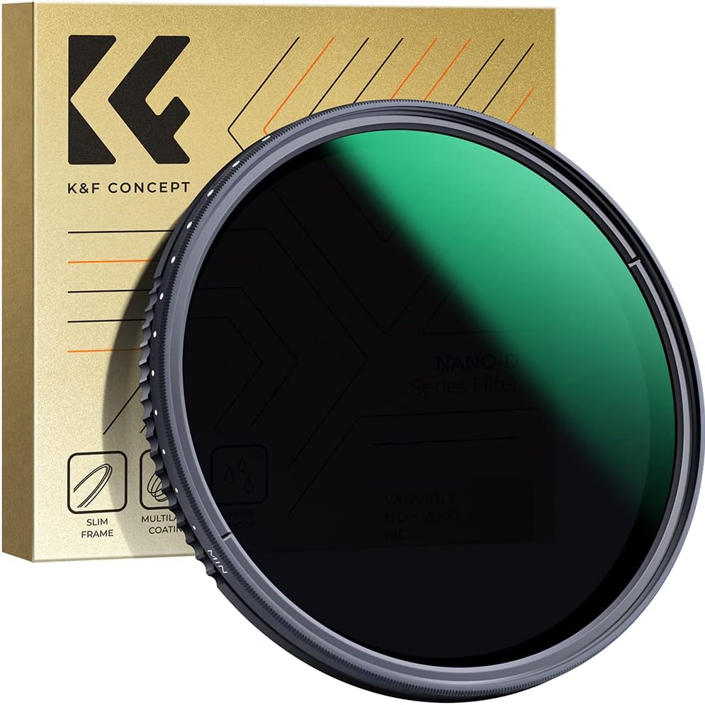 K&F Concept ND8-2000 Slim 43mm (Filtro ND Variável) - NOVO