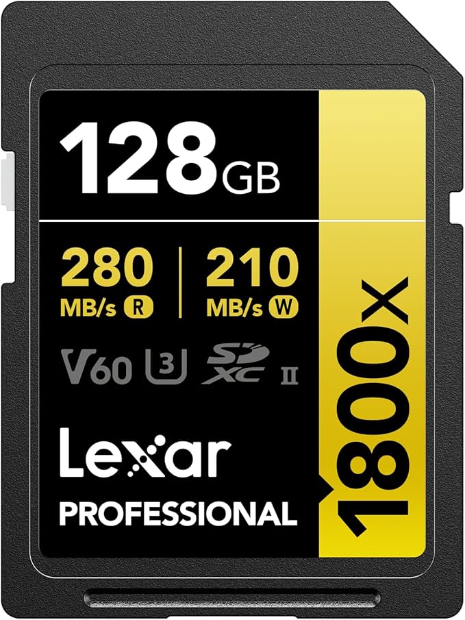 Lexar GOLD 128GB SDXC V60 UHS-II (280/210MB/s) - NOVO