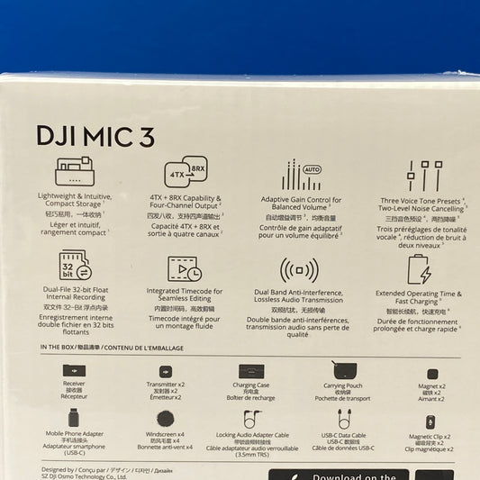 DJI Mic 3 (2 TX + 1 RX + Charging Case) | NOVO