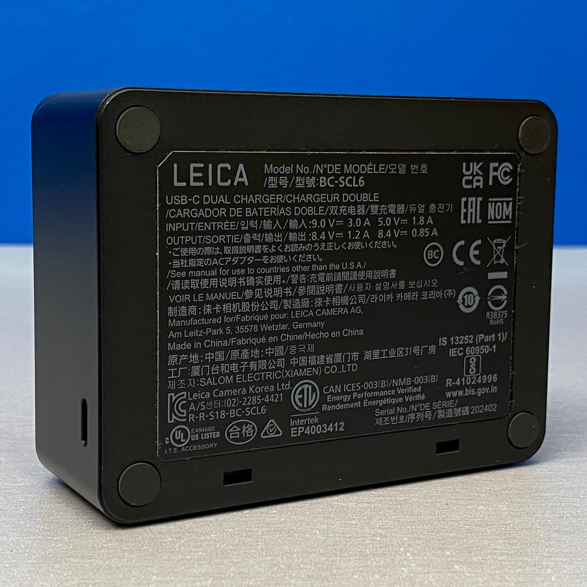 Leica USB-C Dual Charger BP-SCL6 | 16059