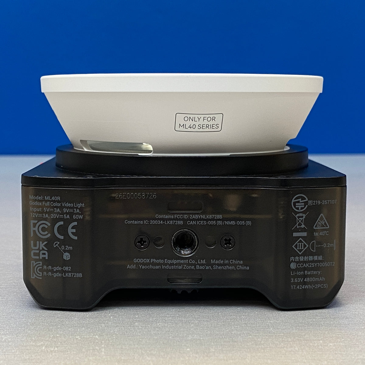 Godox ML40R | Full Color RGB Video Light | NOVO
