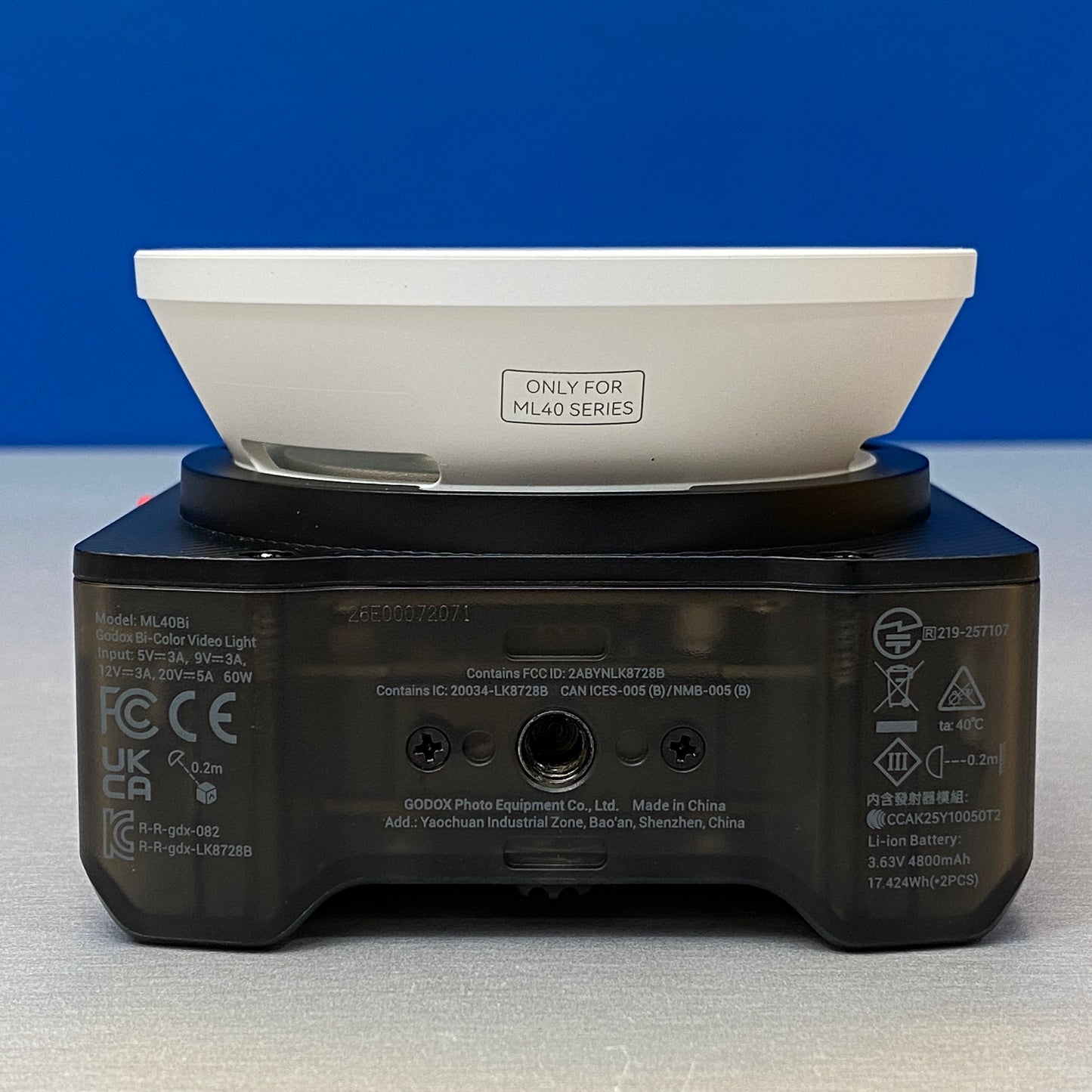 Godox ML40Bi | Bi-color Video Light | NOVO