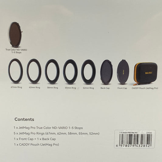 NiSi JetMag Pro 1-5 Stops VND Flex Kit | 67MAG | SELADO