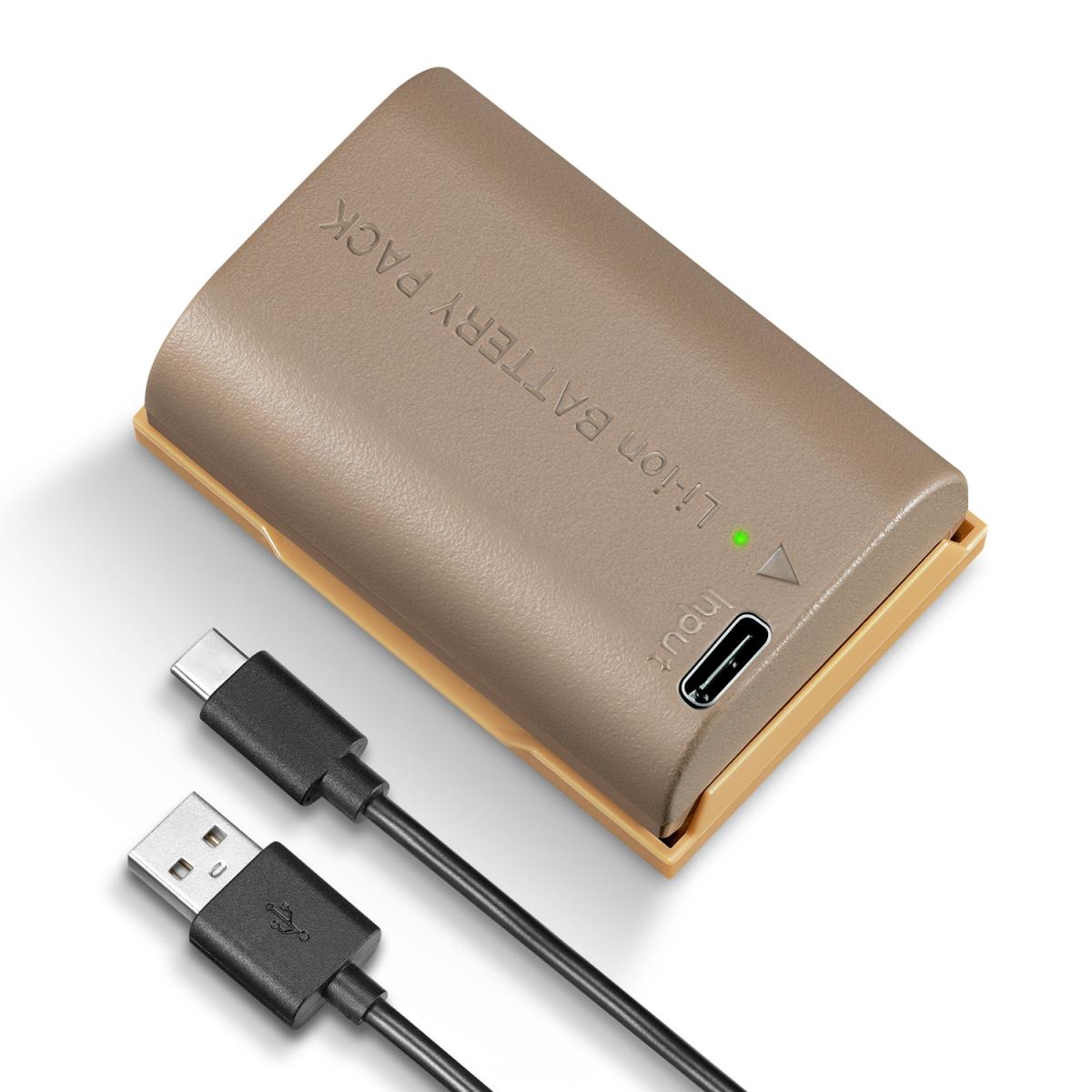 Bateria K&F Concept USB Type C - Canon LP-E6NH