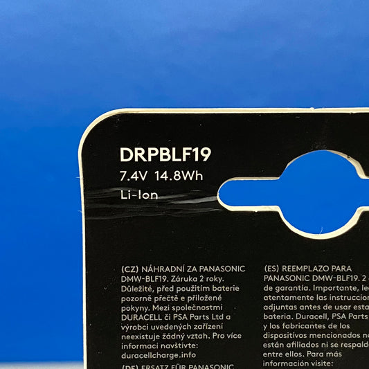 Bateria Duracell - Panasonic DMW-BLF19