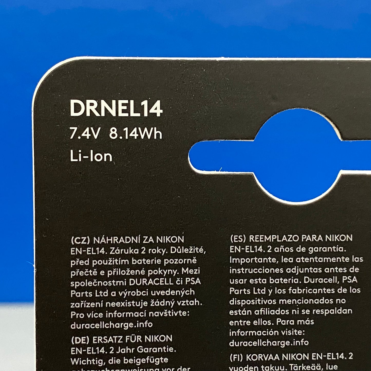 Bateria Duracell - Nikon EN-EL14
