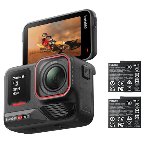 Insta360 Ace Pro 2 (50MP - 8K) Dual Battery Bundle | NOVA