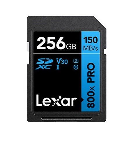 Lexar SDXC 800x PRO - 256GB - 150MB/s V30 | NOVO