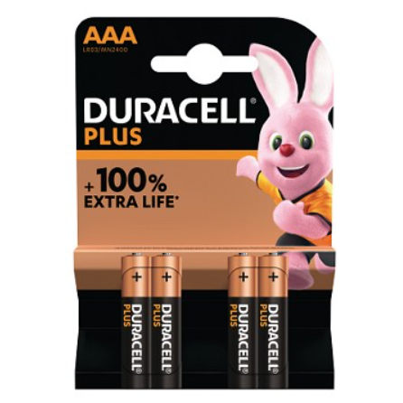 Bateria Duracell AAA (pack 4)
