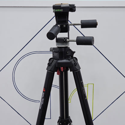 Tripé Manfrotto 058B + Cabeça 029 MK2 (3-Way)