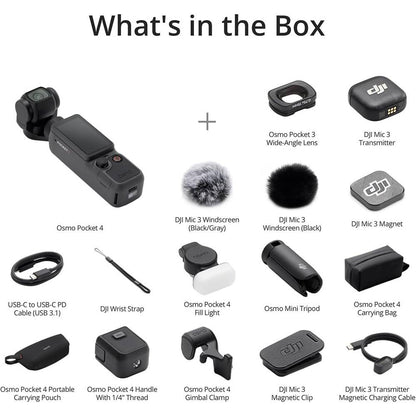 DJI Osmo Pocket 4 | Creator Combo | NOVO