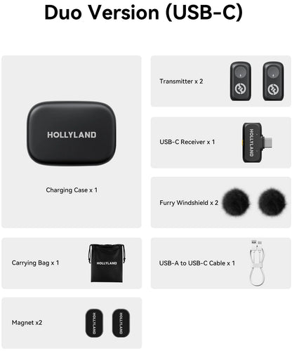 Hollyland Lark A1 Duo | USB-C | Space Gray | NOVO