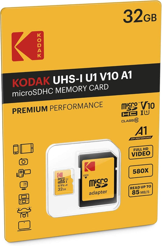 Kodak microSDHC 32GB UHS-I U1 V10 90MB/s  - NOVO