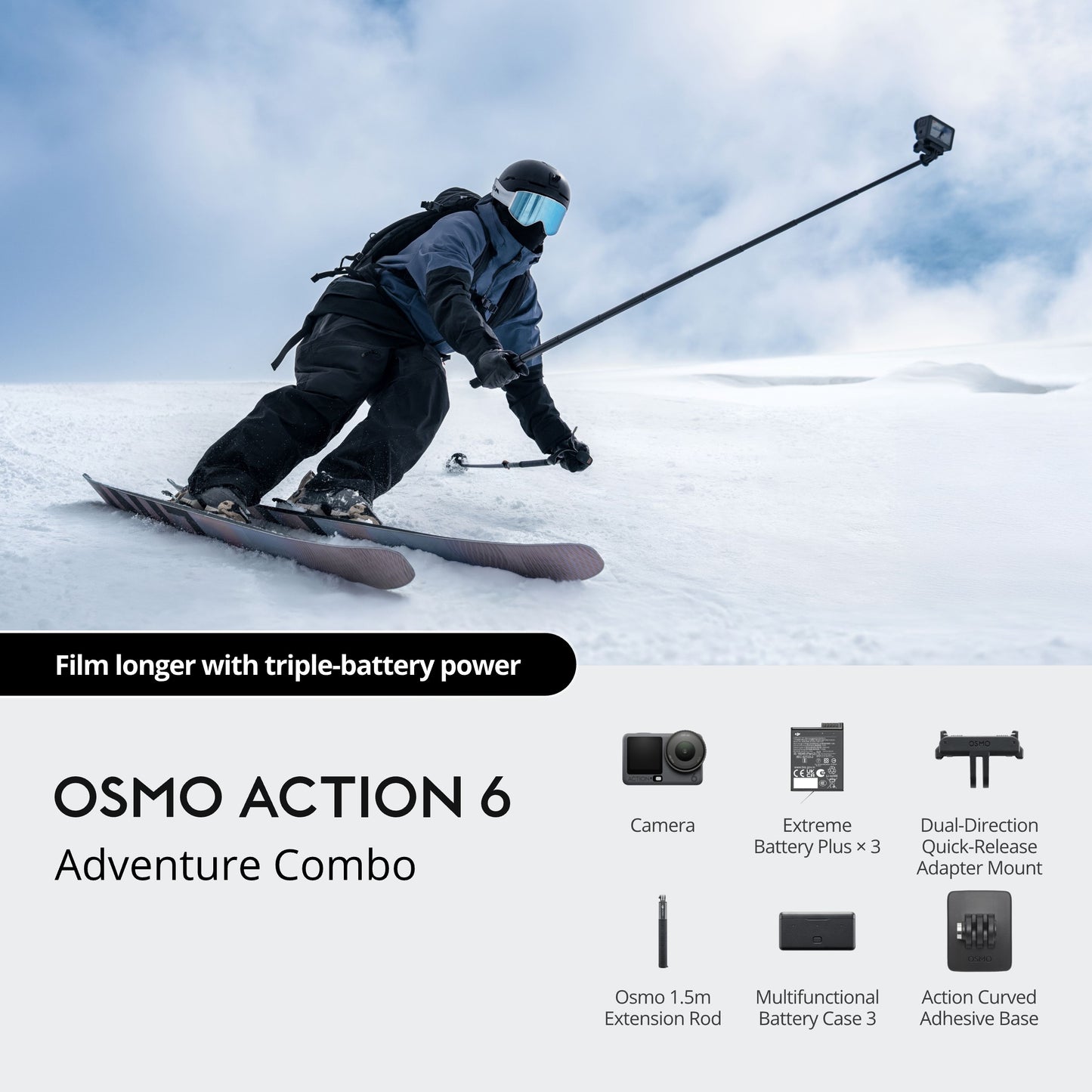 DJI Osmo Action 6 | Adventure Combo | NOVO
