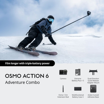DJI Osmo Action 6 | Adventure Combo | NOVO