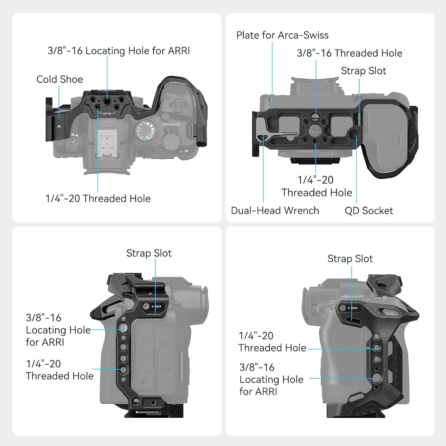 Cage SmallRig 4161 | Canon R6 II | Canon R6 III | NOVA