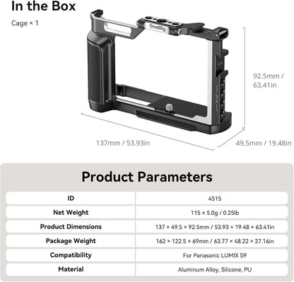 Cage SmallRig 4515 | Lumix S9 | NOVA