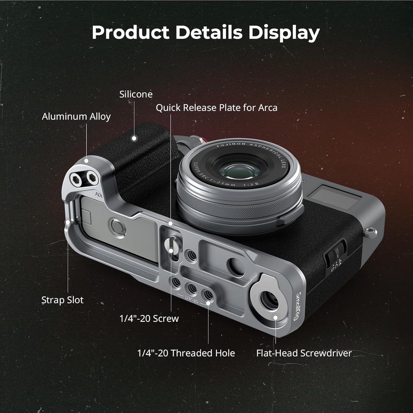 SmallRig 4555B | L-Shaped Mount Plate | Fujifilm | X100VI | NOVA