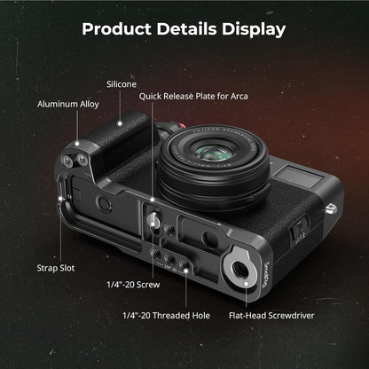 SmallRig 4556B | Black L-Shaped Mount Plate | Fujifilm X100VI | NOVA