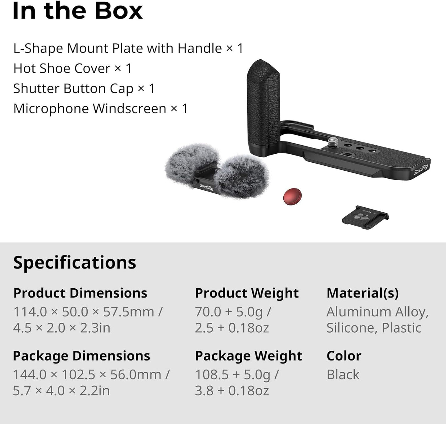 SmallRig 4876 | L-Shaped Mount Plate | Fujifilm X-M5 | NOVO