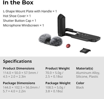SmallRig 4876 | L-Shaped Mount Plate | Fujifilm X-M5 | NOVO