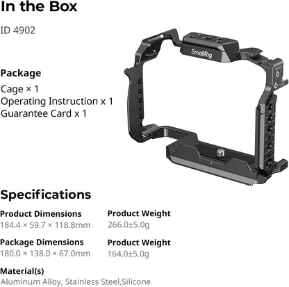 Cage SmallRig 4902 | Lumix S1 II | Lumix S1 IIE | Lumix S1R II | Lumix S5 II | NOVA