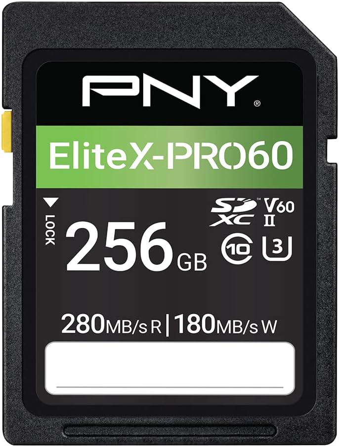 PNY EliteX-Pro60 SDXC 256GB V60 UHS-II - NOVO