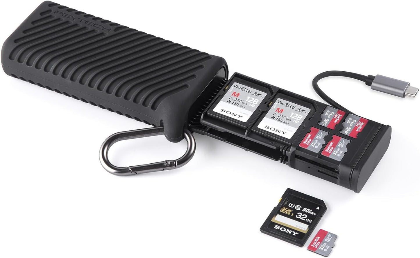 PGYTECH Micro SD/SD High-Speed Card Reader Case (NOVO)