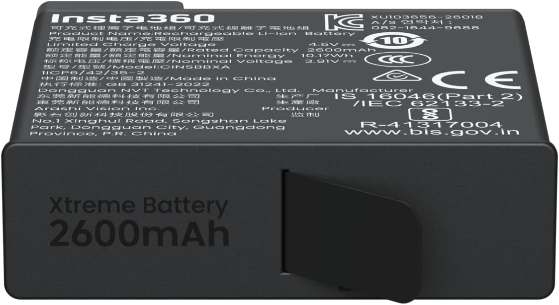 Insta360 X6 Xtreme Battery | NOVO