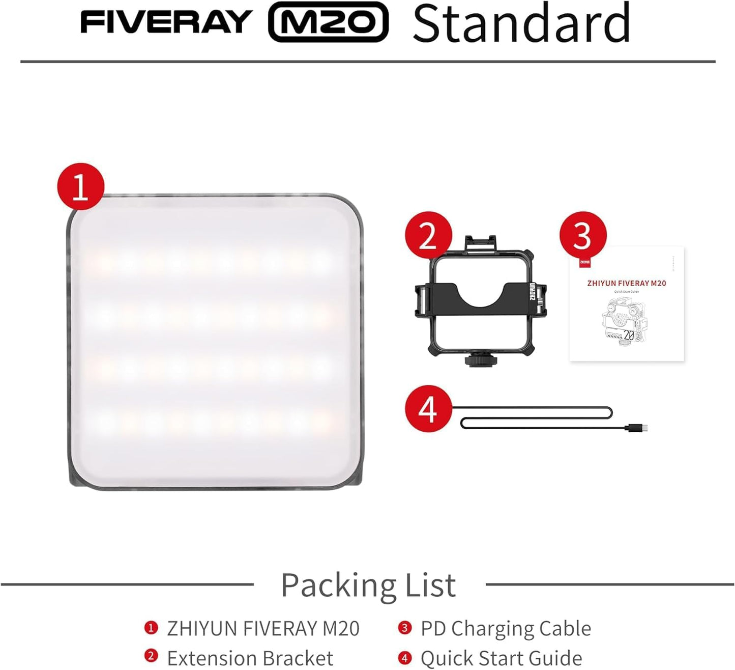 Zhiyun Fiveray M20 Fill Light | 20W | NOVO