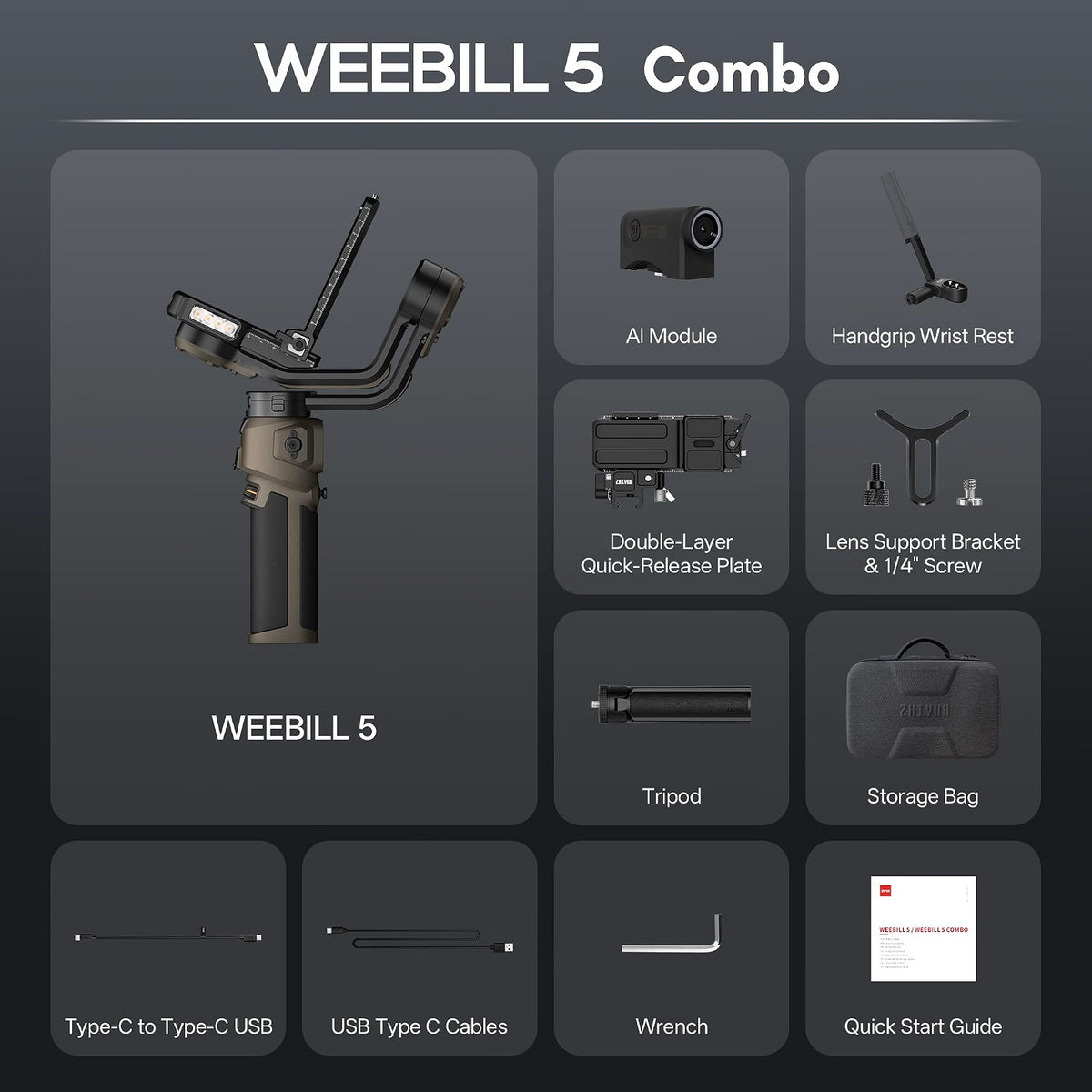 Zhiyun Weebill 5 Combo | NOVO