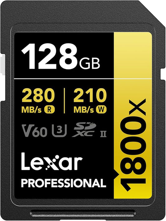 Lexar GOLD 128GB SDXC V60 UHS-II (280/210MB/s) - NOVO
