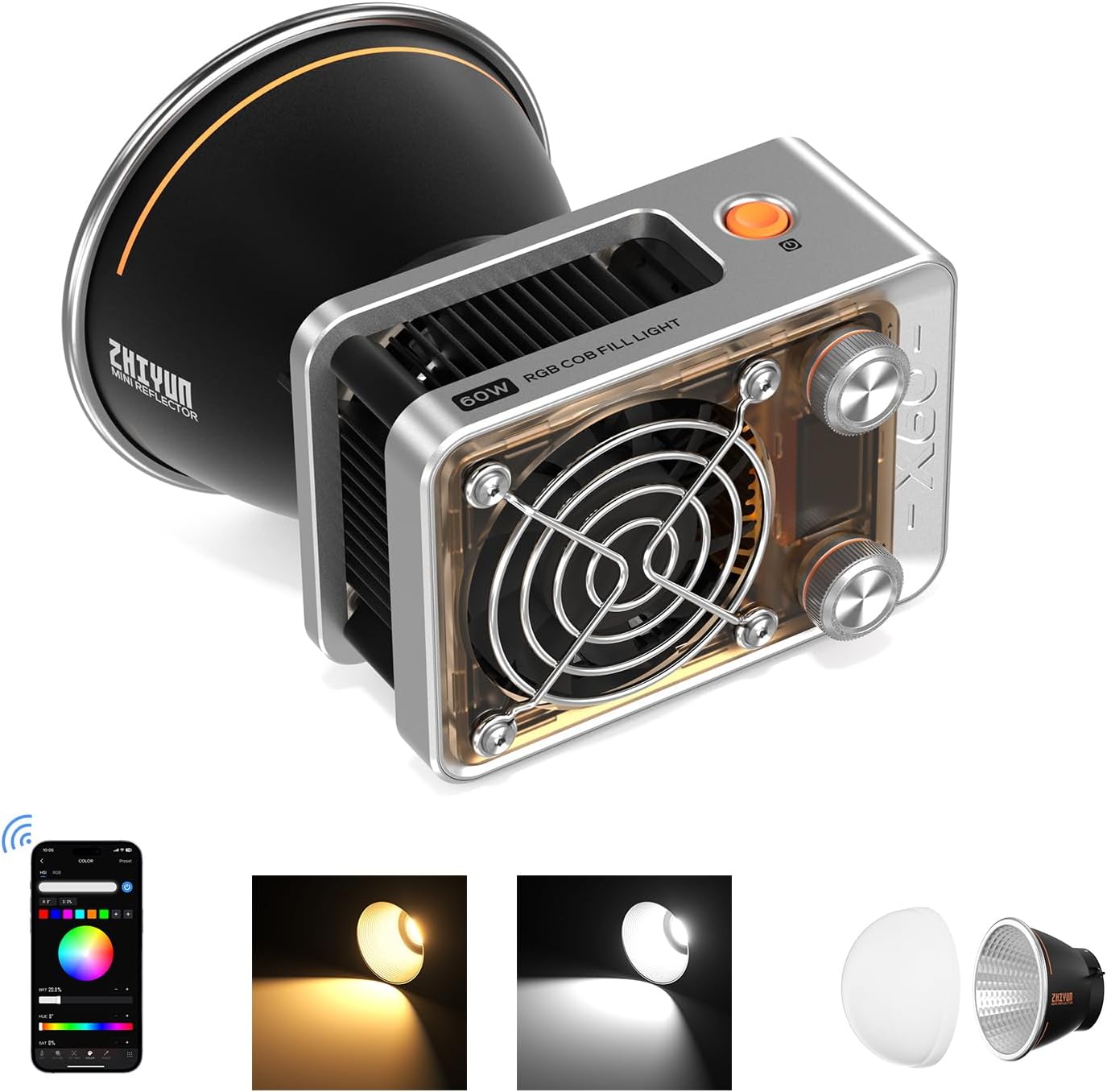 Zhiyun Molus X60 RGB COB Light | 60W | NOVO
