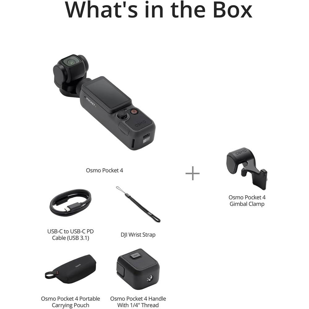 DJI Osmo Pocket 4 | Standard Combo | NOVO