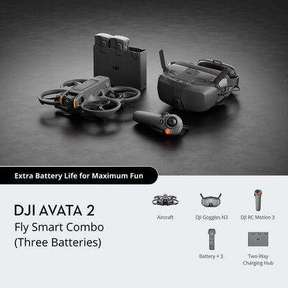DJI Avata 2 Fly Smart Combo (3x Baterias) | NOVO