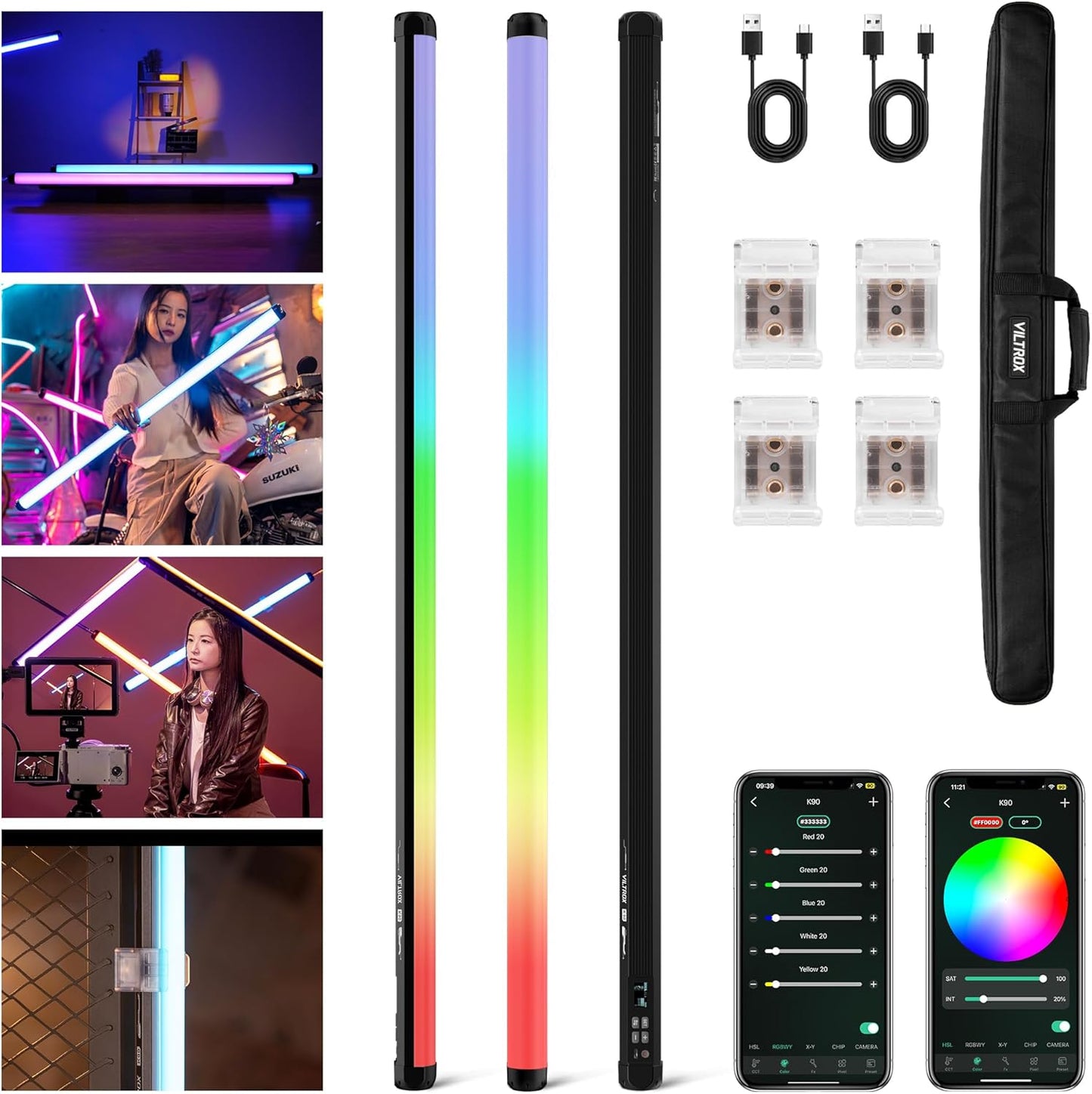 Viltrox K90 RGB Light Stick | Kit Duplo | NOVO
