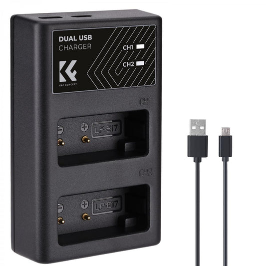 Carregador K&F Concept - Bateria Canon LP-E17