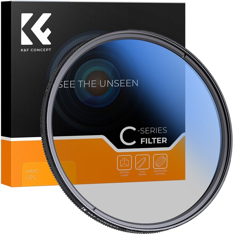 K&F Concept CPL Slim 37mm (Filtro Polarizador Circular) - NOVO