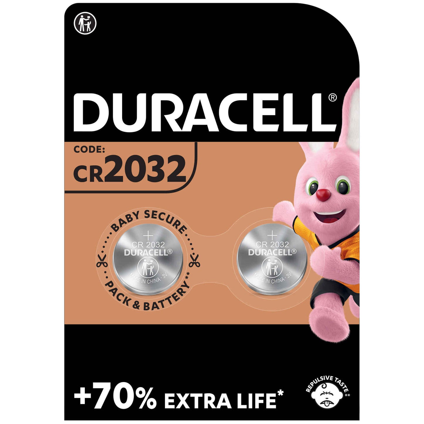 Bateria Duracell CR 2032 Pack 2
