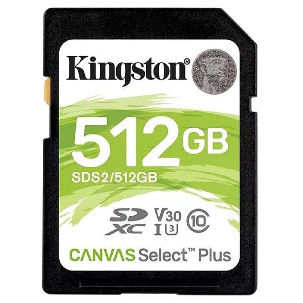 Kingston SDXC 512GB UHS-I V30 Canvas Select Plus | 100MB/s