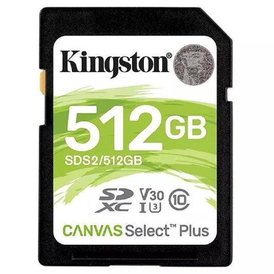 Kingston SDXC 512GB UHS-I V30 Canvas Select Plus | 100MB/s