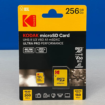 Kodak microSD Card  256 GB UHS-II U3 V60 - 300MB/s