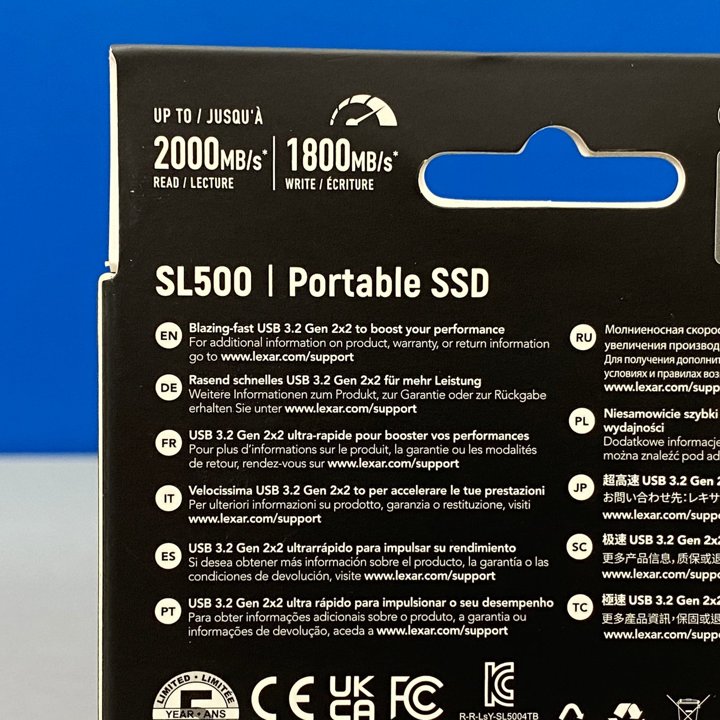 Lexar SL500 Portable SSD 1TB | NOVO