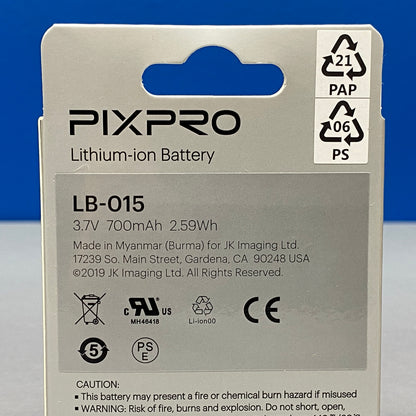 Bateria Kodak Pixpro LB-015 | WPZ2 | NOVA