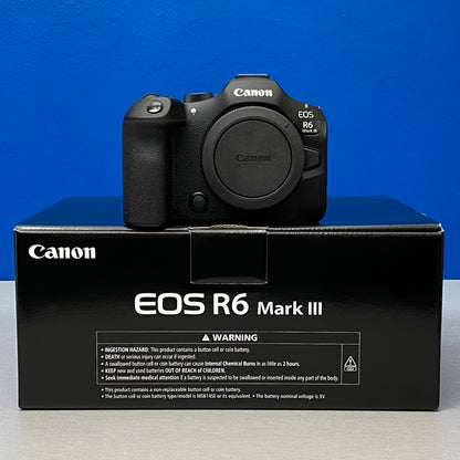 Canon EOS R6 Mark III (Corpo) - 32.5MP | NOVA