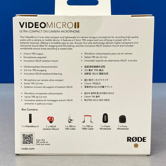 RODE Videomicro II | NOVO