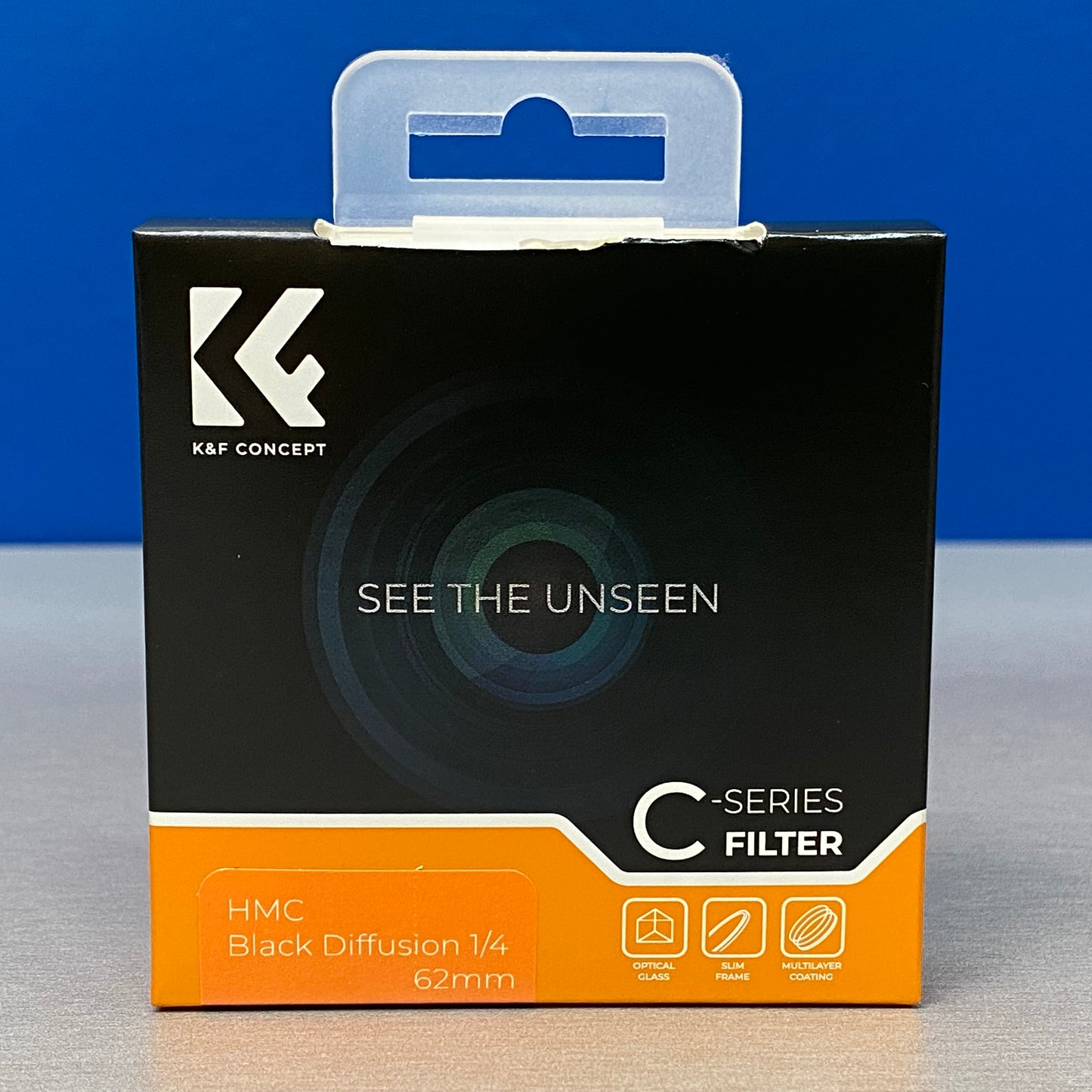 K&F Concept Black Diffusion 1/4 Slim 62mm (Filtro Black Mist) - NOVO