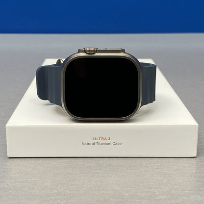 Apple Watch Ultra 3 | Titanium Natural | 49mm | Blue Ocean Band