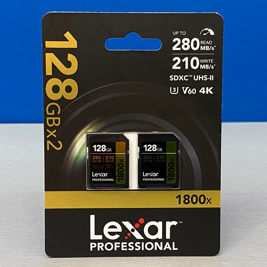 Lexar GOLD 128GB SDXC V60 UHS-II | 280/210MB/s | Pack-2 | NOVO